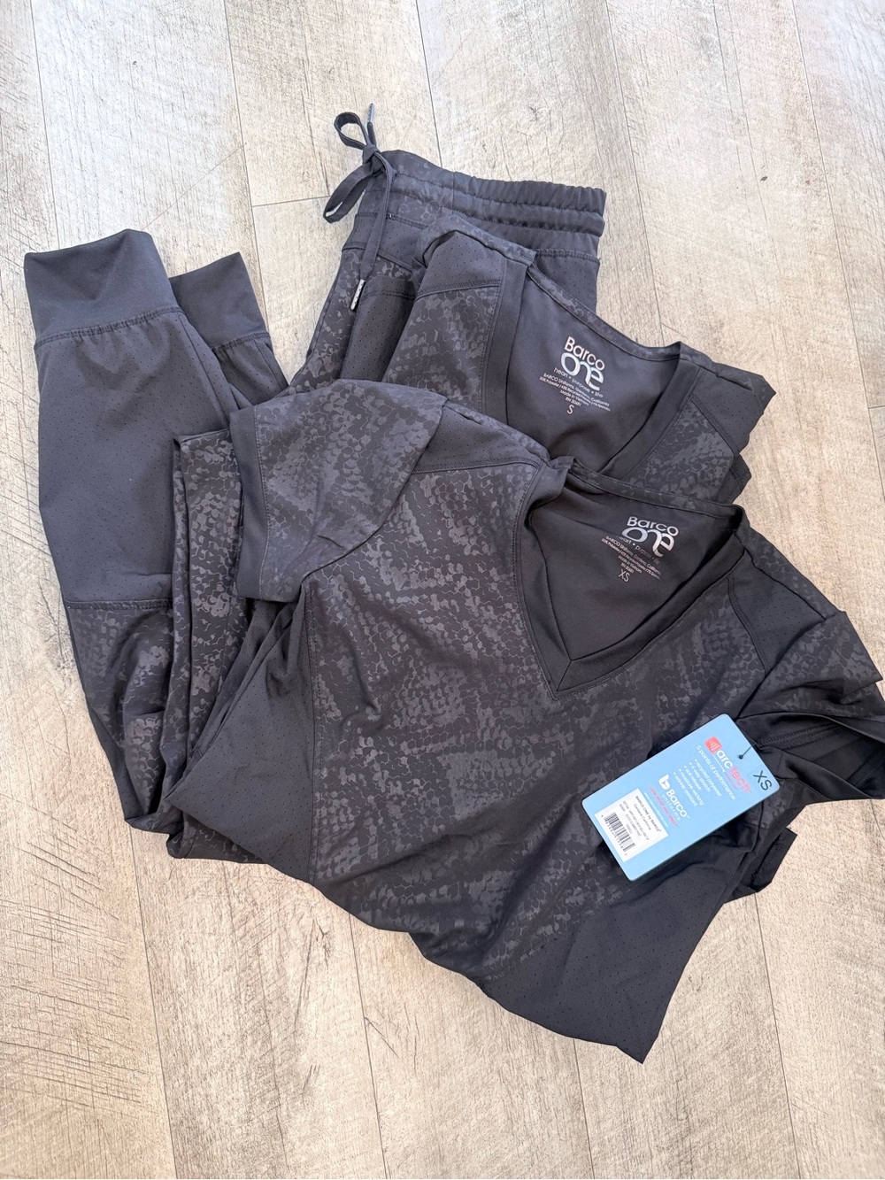 Barco One Black Women's Scrub Set